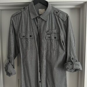 Marc Ecko Gingham Button Down Shirt Medium